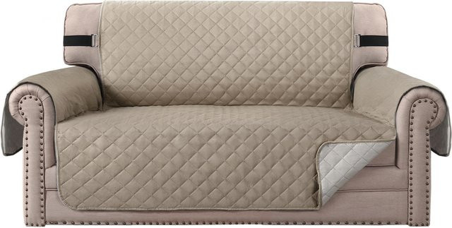 LZDZ Wasserdichter und gesteppter Sofabezug aus Polyester-Elasthan, verschleißfester Couchbezug für Sessel und Möbel, rutschfest und waschbar - Bild 1