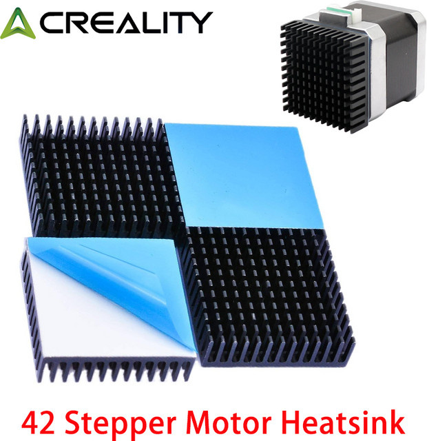 Creality Aluminium Kühlkörper für Nema17 42 Schrittmotor, Farbe: Silber, B/T/H: 40 x 40 x 11 mm - Bild 1