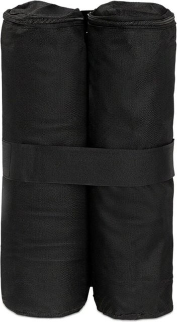 Relaxdays Pavillon Gewichte 4er Set aus Oxford-Stoff in Schwarz, befüllbar, B/H/T: 56 x 43 x 2 cm - Bild 1