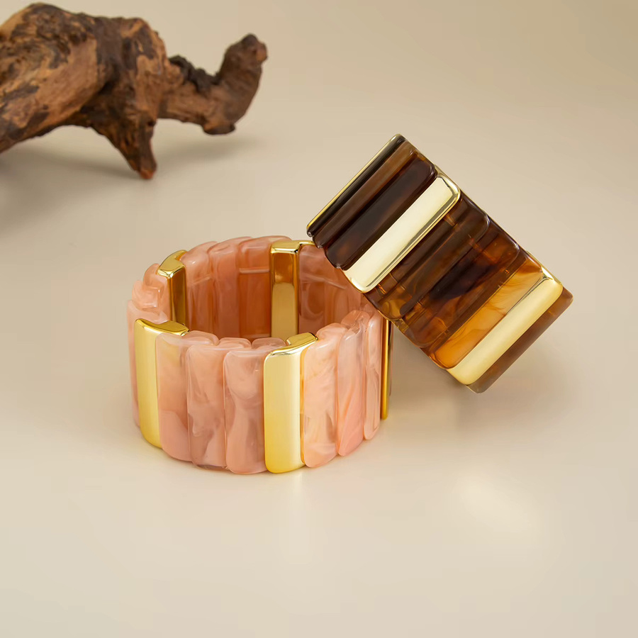 Salircon Armbänder, Acryl, Bernstein, Bunt, Damen, Vintage - Bild 4