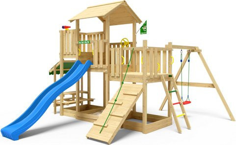 JUNGLE GYM Spielturm Habitat blau gruen - Bild 1