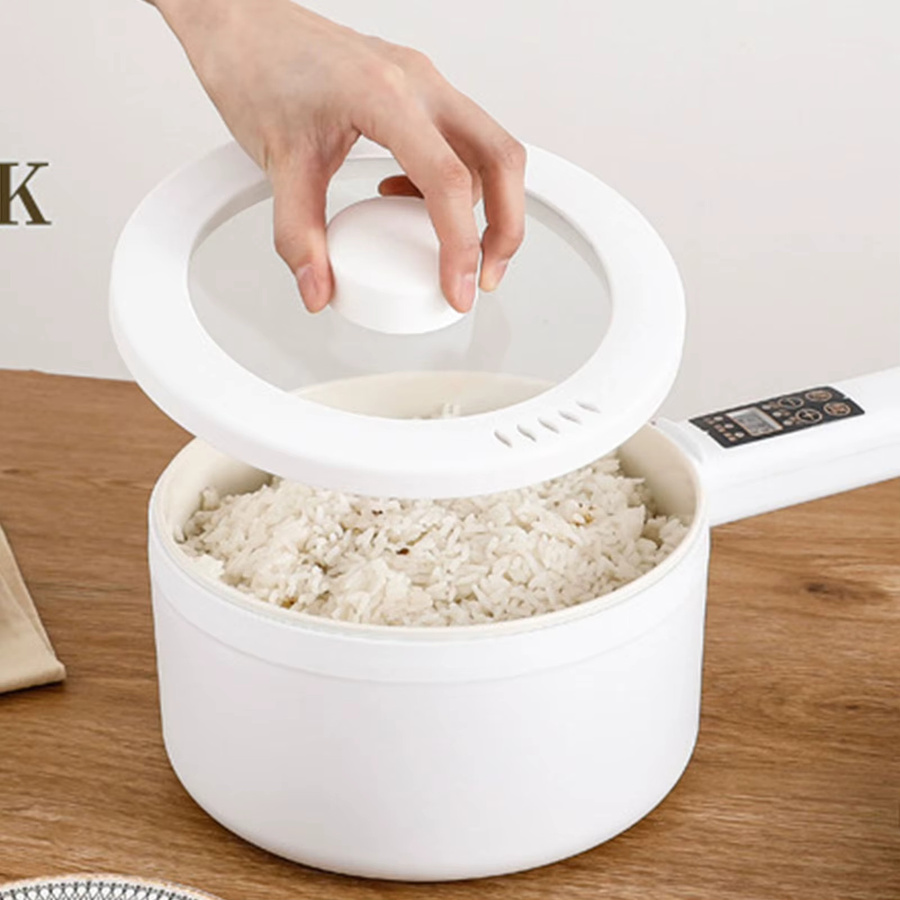 kbxlife Multifunktions-Elektrokocher in Weiß mit 1,8 l Volumen, 6 Funktionsmenüs und Antihaftbeschichtung - Bild 3
