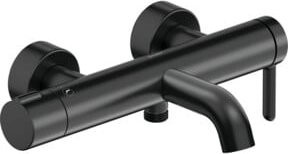 Duravit Wannen-Einhebelmischer C.1 AP Wandmontage mit Umstellventil in Schwarz Matt - Bild 1