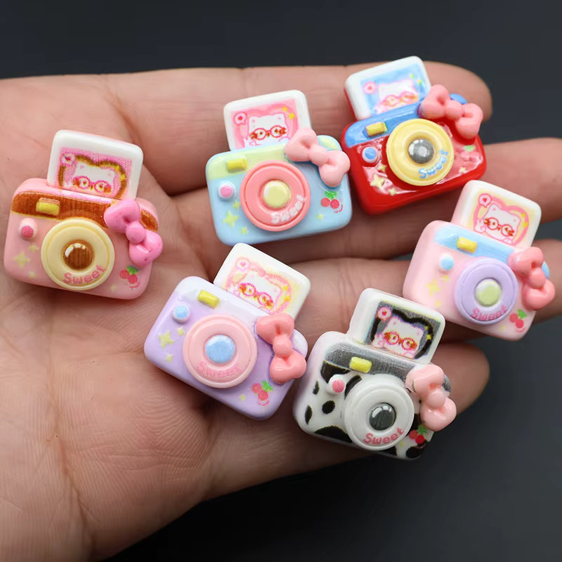 6er Set Mini Kamera Modell Kühlschrankmagnete aus Harz in Bunt von Mognot - Bild 3