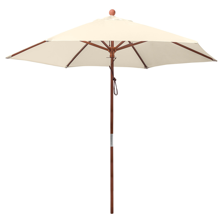 anndora Sonnenschirm Natural rund mit Winddach und UV-Schutz UPF 50+, Farbe: Beige, Durchmesser: 250 cm - Bild 1