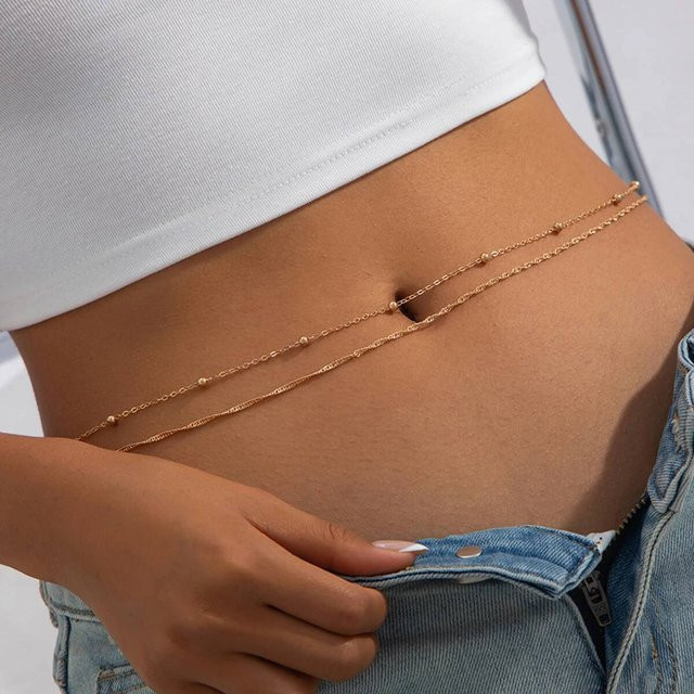 Salircon Bauchkette, Gold, Damen, Boho - Bild 1
