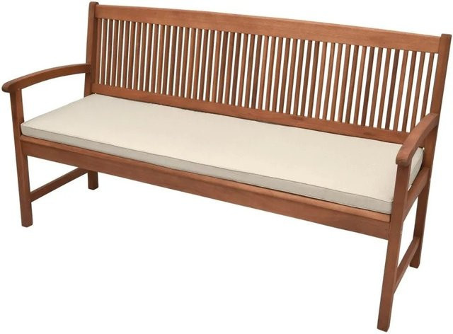 Beautissu Base BK Bankauflage Natur Braun B/T/H: 120 x 48 x 5 cm - Bild 1