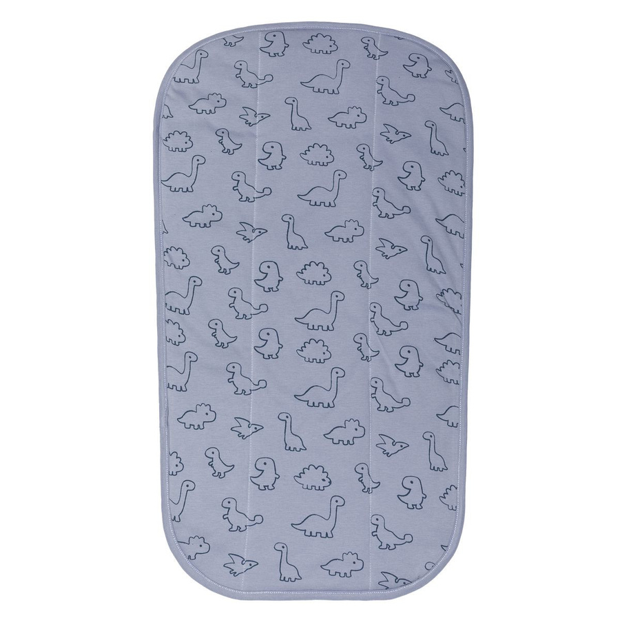 Fillikid Frotteeauflage für Wickelmulden mit Dino-Motiv in Blau, B/T: 60 x 36 cm - Bild 1