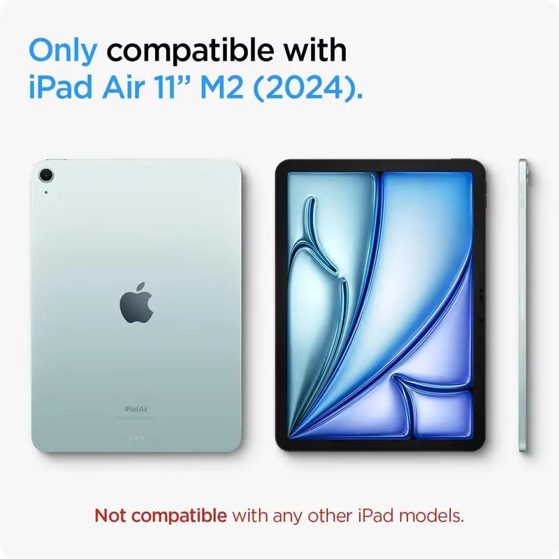 2 Stück Displayschutzfolie aus gehärtetem Glas für Apple iPad Air 11 Zoll 2024 M2 Air 6. Generation, transparent, kratzfest - Bild 2