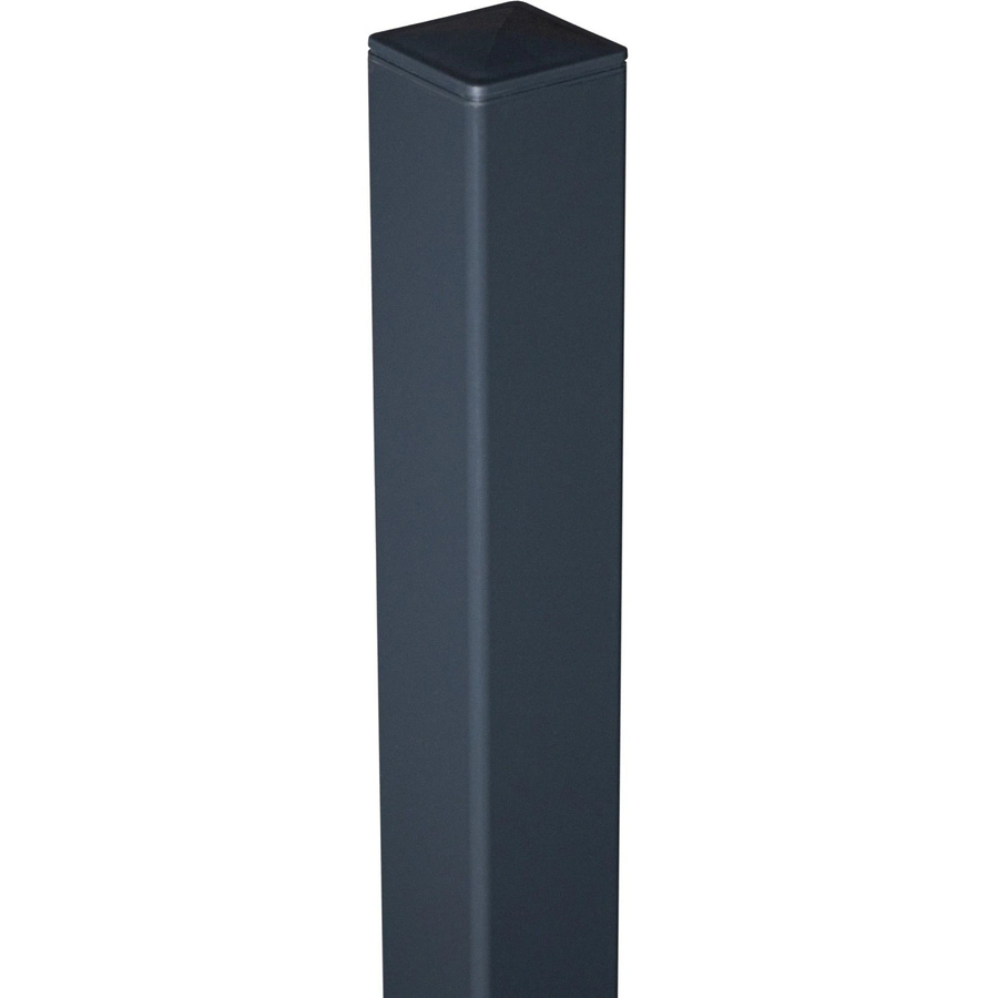 GroJa Aluminium Zaunpfosten Anthrazit zum Einbetonieren B: 6 cm, T: 6 cm, H: 150 cm - Bild 2