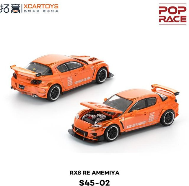 Xcartoys Pop Race Rx8 Re Amemiya, Modellauto, 1:64, Orange, ab 14 Jahren - Bild 1