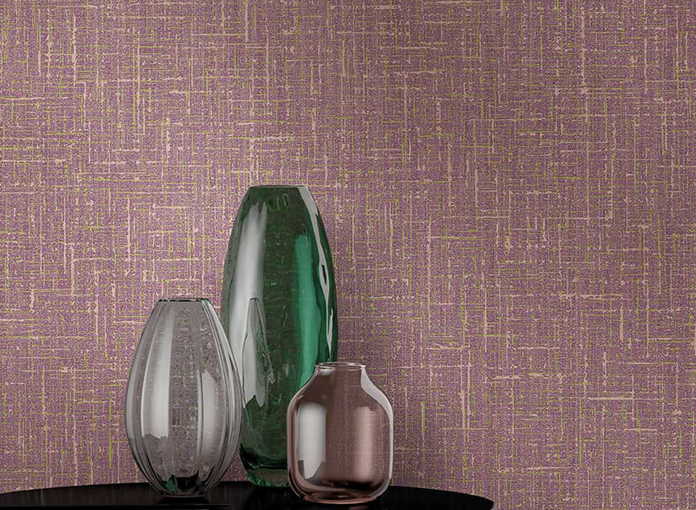 Jannelli & Volpi Tapete Casser 7055 in Violett und Rot aus Vlies und Vinyl mit Satin-Glanz-Finish - Bild 1