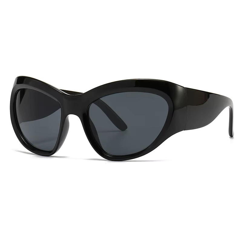 GLTRENDY Sportsonnenbrille, Herren, Vollrand, Schwarz, Tr90 - Bild 3