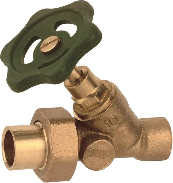 Kirchhoff Schrägsitzventil aus Messing in glänzendem Chrom, 22 mm - Bild 1