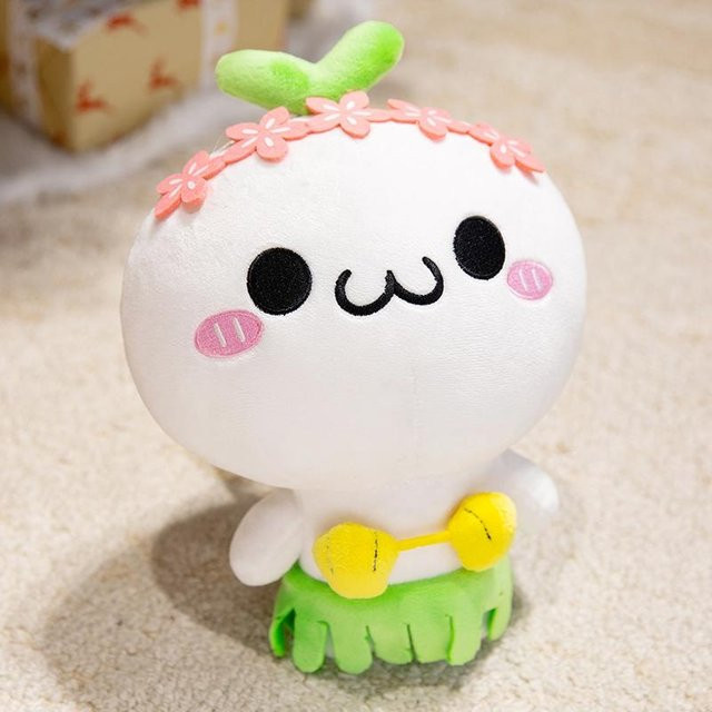 Kawaii Knödel Plüschtier, Stofftier, 30 cm, Weiß - Bild 1