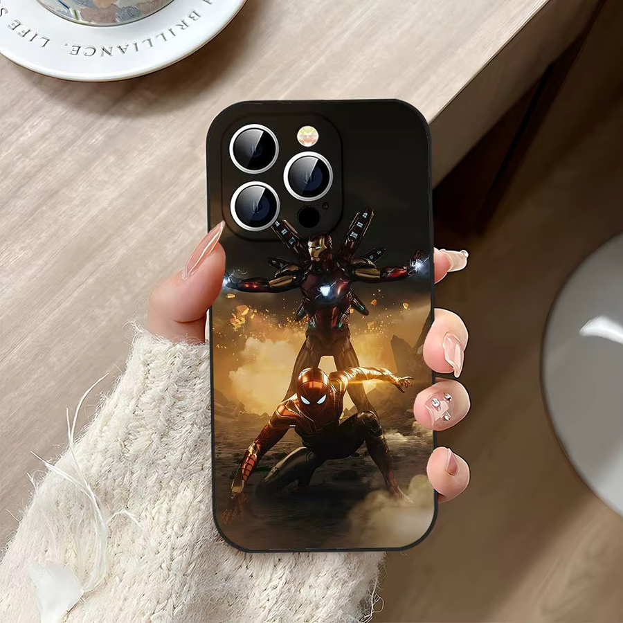 I-iron M-man Handyhülle in Schwarz passend für iPhone 17 16 15 14 13 11 Pro Max Plus X Xr Xs Max 13 Mini - Bild 4