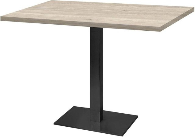 RestooTab Tisch Milan rechteckig in Birke und Hellgrau, B/T/H: 120 x 70 x 75 cm - Bild 1