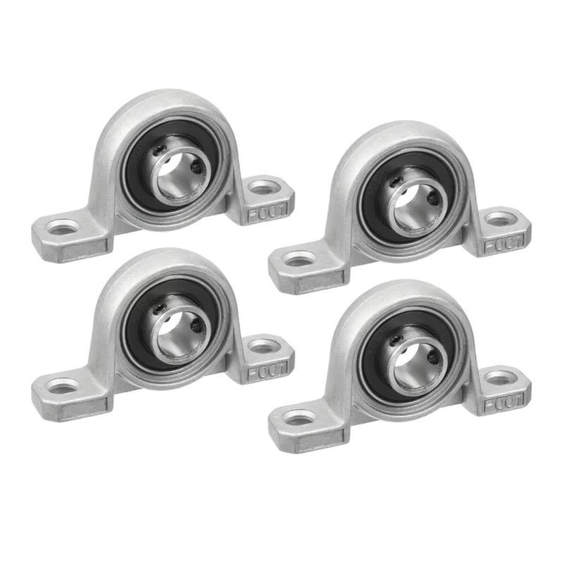 Stehlager Block aus Zinklegierung in Silber für KP08 KP000 KP001 KP002 KP004 KP005 mit Bohrung Durchmesser 8 mm bis 17 mm - Bild 2