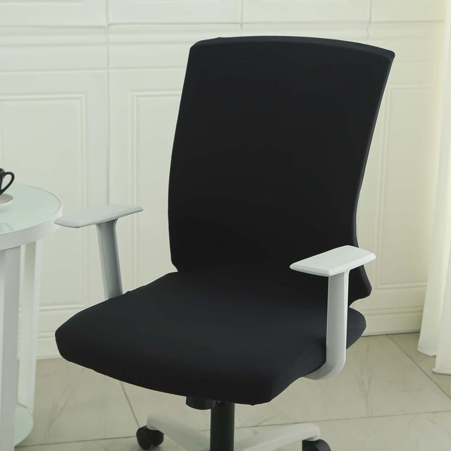 Yiran Furniture Elastischer Stuhlbezug Hahnentracht Schwarz B/T/H: 52 x 43 x 42 cm - Bild 1