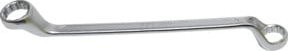 BGS Doppel-Ringschlüssel 30224 aus Chrom-Vanadium, tief gekröpft, Farbe: Silber, SW 24 x 27 mm - Bild 1