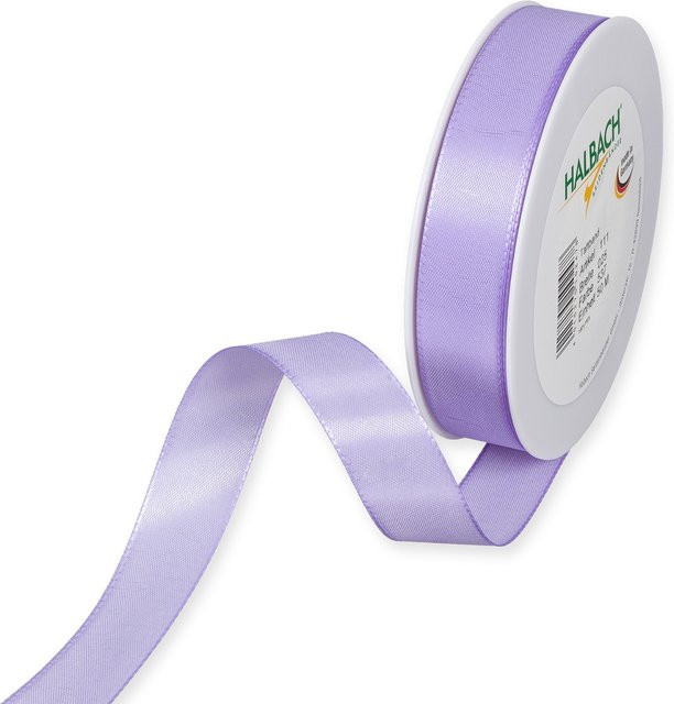 Halbach Taftband aus 100% Polyester, Farbe: Lavendel, Breite: 2,5 cm, Länge: 5 m - Bild 1