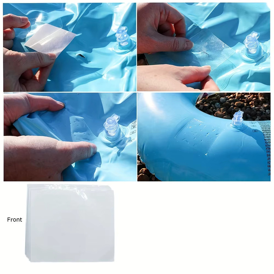 5er-Set selbstklebende TPU Reparatur-Patches transparent für Zelt und Jacke - Bild 4