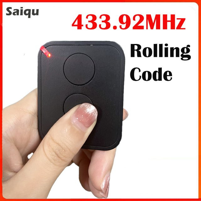 433,92 MHz Rolling Code Garagentorsteuerung Fernbedienung Duplikator für FL01RE FL02RE FL04RE in Schwarz - Bild 1