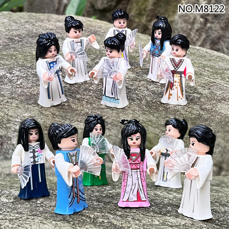 BELA Building Blocks Chinesische Elemente Hanfu Montage Bausteine 12-teiliges Set - Bild 3