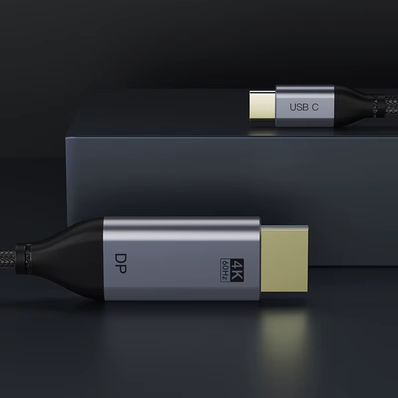CABLETIME USB-C auf DisplayPort Kabel für Thunderbolt 3 und USB 3.1 Typ C zur 4K 60Hz Videoübertragung - Bild 2