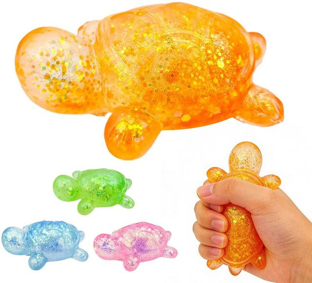 Binchi Outdoor Equipment Quetschige Schildkröte Fidget Spielzeug, orange - Bild 1