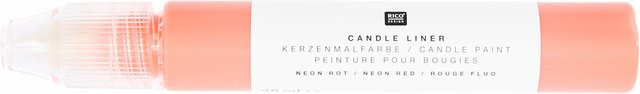 Rico Design Candle Liner Kerzenmalfarbe Neonrot 30 ml - Bild 1