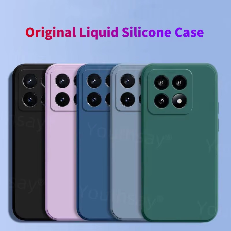 Luxus Silikon Schutzhülle für Xiaomi 17 in Schwarz mit Flüssig-TPU-Effekt - Bild 1