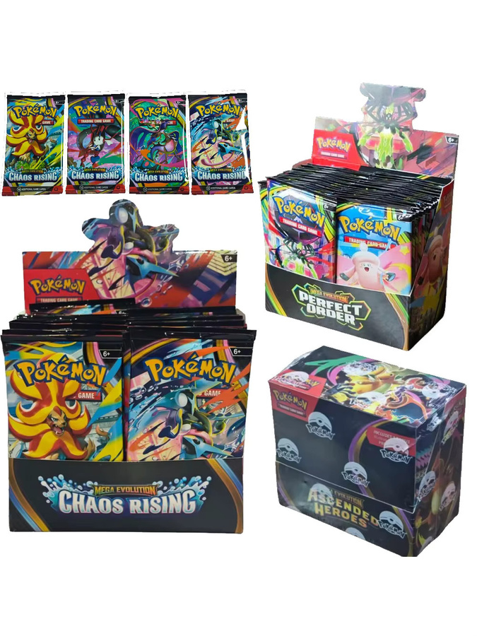 Pokémon TCG Booster Pack Mega Evolution Chaos Rising, Nachfüllpack, Englische Version, ab 6 Jahren - Bild 2