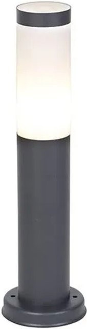 QAZQA Außenlaterne Rox in Anthrazit mit Edelstahl, IP44, E27, dimmbar, Höhe: 45 cm - Bild 1
