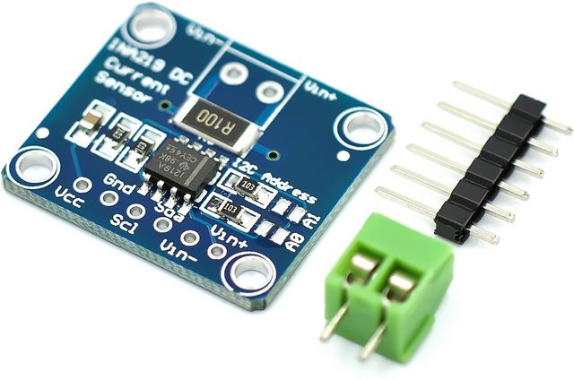 CJMCU-219 INA219 I2C-Schnittstelle Bidirektionales Strom- und Leistungsüberwachungssensormodul in Blau - Bild 1