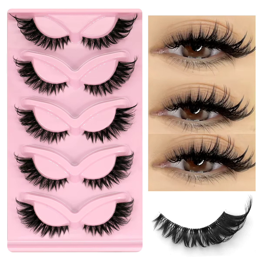 Veltrinay Fake Lashes Cat Eye, Faux Nerz Wimpern, Natural Look - Bild 7