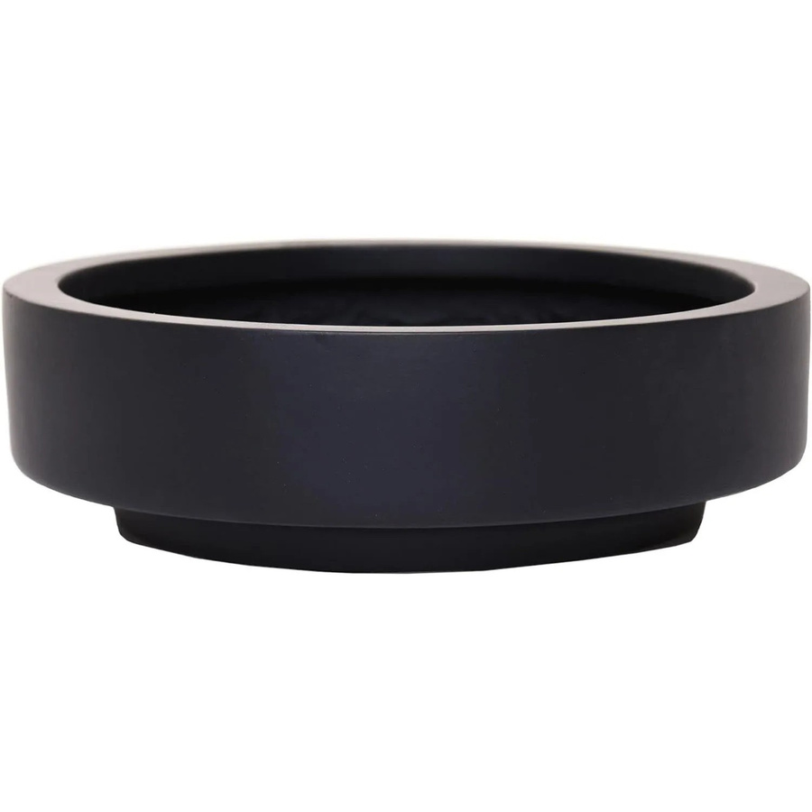 Vivanno Pflanzschale Escada Low in Anthrazit aus Fiberglas, B/T/H: 30 x 30 x 9 cm - Bild 2