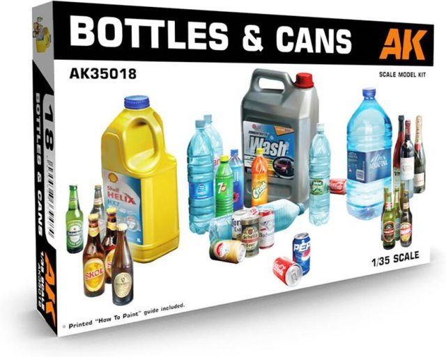 AK Interactive Bottles & Cans, 1/35 - Bild 1