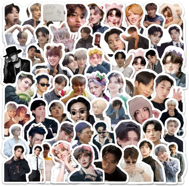 100 Stück ATEEZ Kpop Idol Aufkleber Set, wasserfeste Sticker in Multicolor für Laptop, Handy und Skateboard - Bild 1