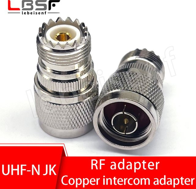 HF-Konverterkopf UHF auf N-Konverterkopf N Revolution M weiblicher HF-Koaxialstecker in Silber - Bild 1