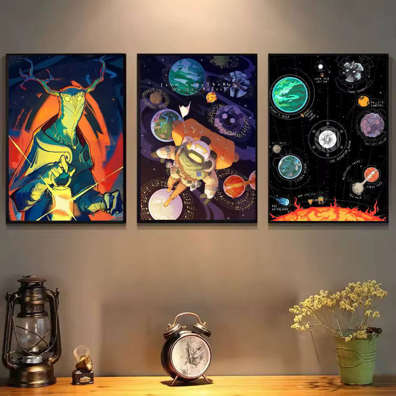 Selbstklebendes Anime Outer Wilds Filmspiel-Poster als Wandkunst für dein Zuhause, mehrfarbig, rechteckig - Bild 3