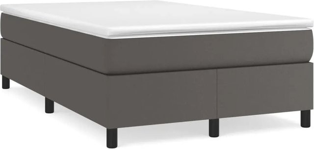 vidaXL Boxspringbett in Grau aus Kunstleder mit B/T/H: 120 x 200 x 35 cm - Bild 1