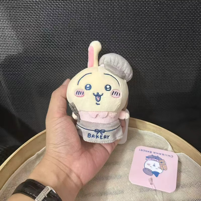 Chiikawa Bäckerei-Serie Usagi Hachiware Plüschtier Rucksack-Anhänger - Bild 3