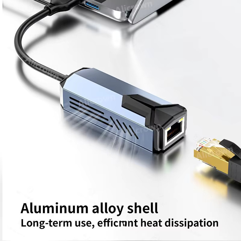 kebidumei USB-C zu RJ45 Ethernet Adapter mit 5 Gbit/s High Speed LAN Konverter für MacBook und Notebook - Bild 4