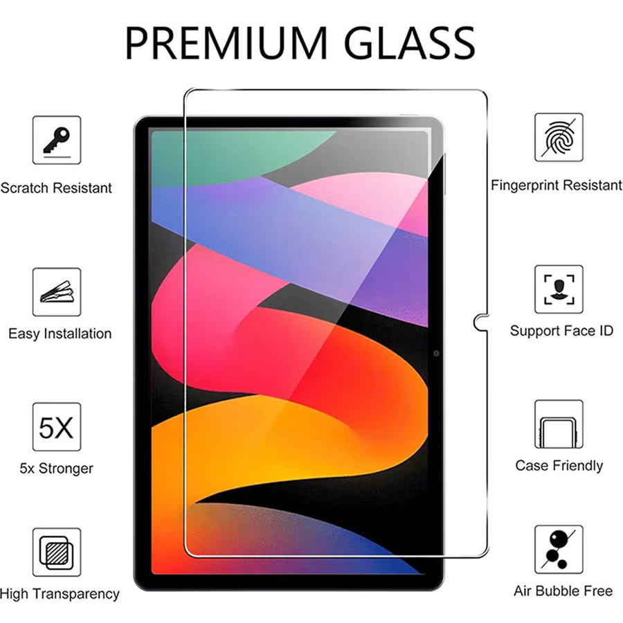 Xiaomi Displayschutzfolie aus gehärtetem Glas für Redmi Pad SE, POCO Pad und Xiaomi Pad 6/5/7/8/6s/8 Pro, transparent - Bild 6