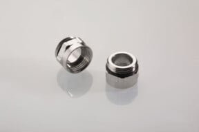 Pflitsch Erweiterung 6-kant Pg 13,5/M20 aus Messing in Silber - Bild 1