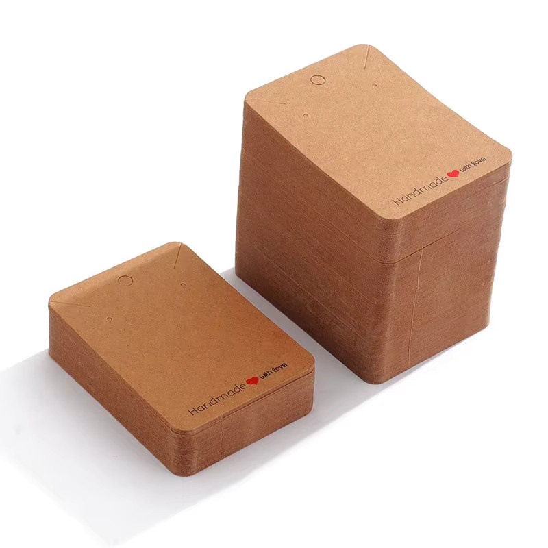 Aclovex 20er Set Schmuckverpackung aus Papier mit selbstklebenden Taschen für Ohrringe und Halsketten - Bild 2