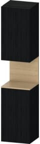 Duravit Hochschrank Qatego mit 2 Türen in Ei Natur/Ei Schwarz, B/T/H: 40 x 36 x 176 cm - Bild 1