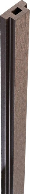 GroJa Nutleiste Solid-Steckzaun WPC in Terra, Höhe: 190 cm, Tiefe: 2,9 cm, Breite: 1,5 cm - Bild 1