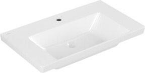 V&B Schrank-Waschtisch Subway 3.0 Eckmodell, weiß, B: 80 cm, T: 47 cm, 1 HL/o Überlauf - Bild 1